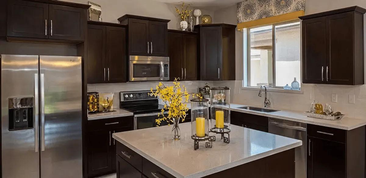 Cabinet painting results with freshly painted kitchen cabinets in Oakland, CA